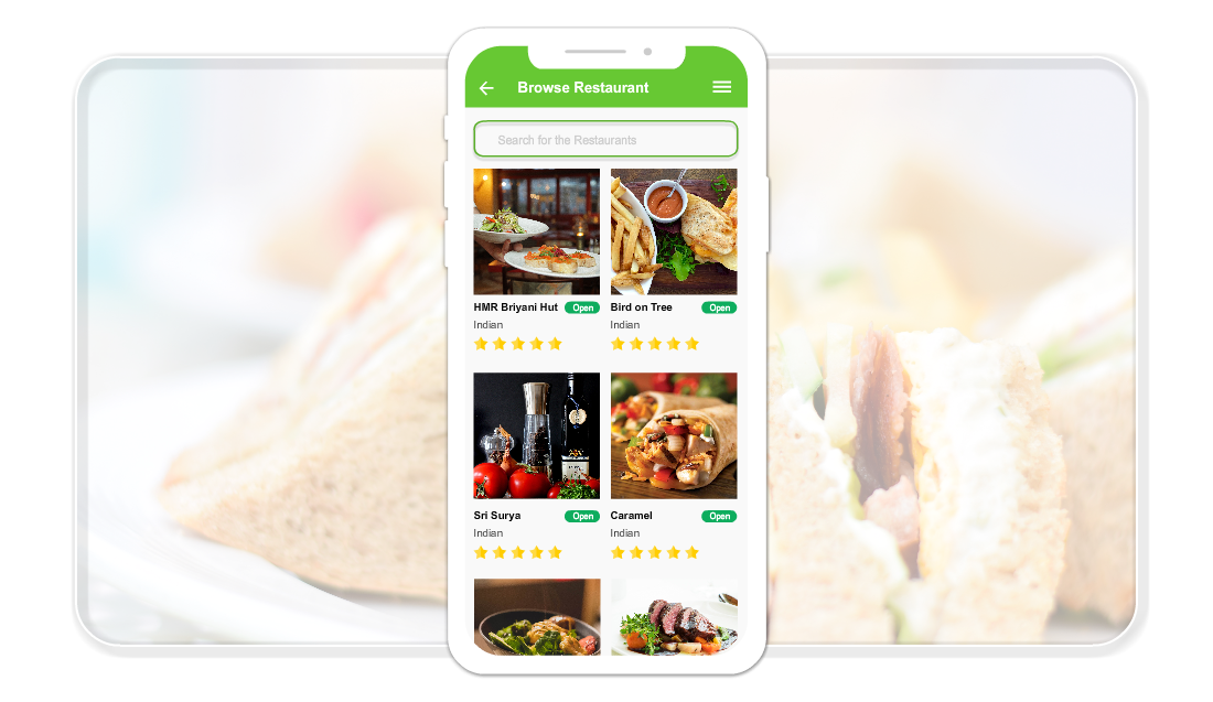 customer app for food delivery